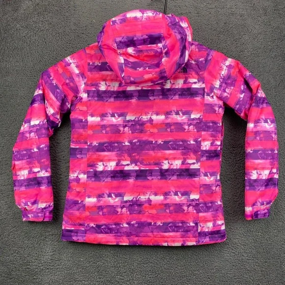 The North Face Hyvent Pink Purple Print Hooded Jacket Women's Large - Picture 5 of 6